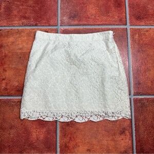 Talula x Aritzia Lace Ivory Skirt